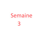 3eme semaines de recettes