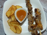 Brochettes de porc sauce au miel
