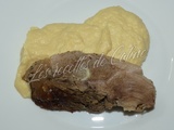 Confit de porc et sa purée de chou fleur