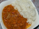 Curry de carottes et son riz