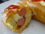 Hot dog gratiné