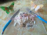 Linguines aux moules, crevettes et calamar