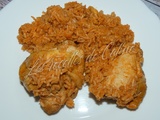 On pan poulet et riz a la tomate