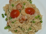Riz aux Saucisses et Petits Pois