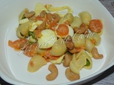 Salade de pâtes aux légumes et oeufs
