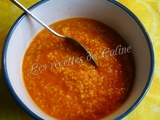 Soupe de tomate à la semoule
