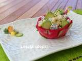 Salade du dragon/pitaya au crabe