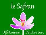 Défi Cuisine d’Octobre: Le Safran