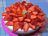 Gâteau fraises pistaches