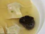 Raviolis au foie gras et aux truffes