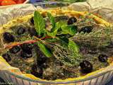 Tarte aux olives et épinards