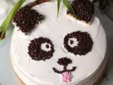 Panda gâteau de crêpes praliné coco