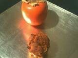 {Test culinaire 2} Muffin sans matière grasse au kaki et à la pomme
