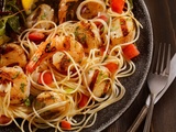 Bbq Shrimp And Scallops with Pasta Recipe