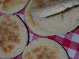 Pain batbout : pain Marocain cuit à la poêle