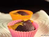 Muffin sans beurre au cacao et chocolat à l'orange