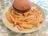Healthy junk food où le hamburger végétalien