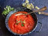 Coulis de tomate fraîche à l’origan