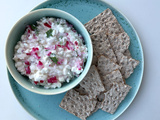 Fromage frais Cottage au radis roses