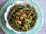 Haricots verts, amandes et crème balsamique