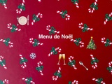Menu pour les fêtes de Noël