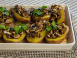 Pommes de terre farcies aux champignons