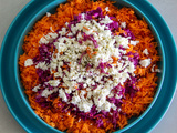 Salade de chou rouge, carottes et féta