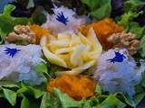 Salade de Printemps fleur bleue