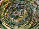 Tarte de courgettes vertes en spirale