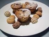Muffins aux pommes, noisettes et chocolat