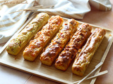 Cakes longs salés à la crème fraîche – 5 saveurs