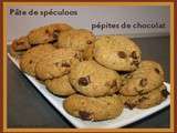 Cookies à la pâte de spéculoos & pépites de chocolat