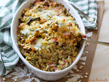 Gratin de crozets aux courgettes & chorizo