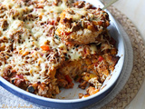 Gratin de riz à la viande hachée & légumes