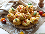 Muffins aux tomates cerises & mozzarella