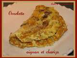 Omelette oignon et chorizo