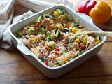 One pot rice aux légumes & saumon