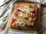 Pizza sans croûte aux tomates cerises