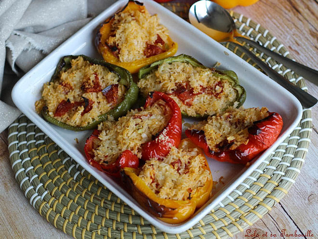 Recettes de Poivrons farcis et Chorizo