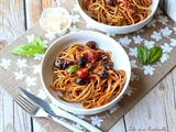 Spaghettis sauce tomate & olives