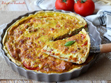 Tarte aux tomates, pesto & thon