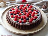 Tarte renversée chocolat & fruits rouges