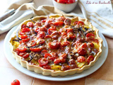 Tarte thon, courgettes & tomates cerises