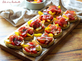 Tartelettes renversées aux courgettes & tomates cerises