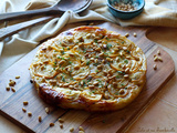 Tatin de courgettes à la truite fumée