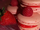 Macarons fraise tagada