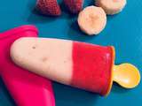 Bâtonnets glacés banane-fraise