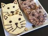 Biscuits chats fourrés au Kinder