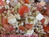 Cuisine du placard: salade de blé à la grecque