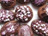 Muffins au chocolat décorés